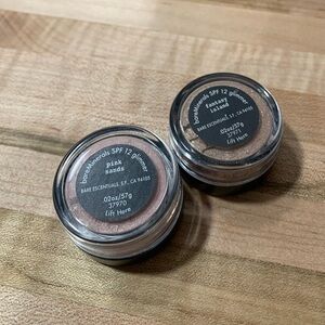 bareMinerals Glimmer Eye Powder in Pink Sands and Fantasy Island